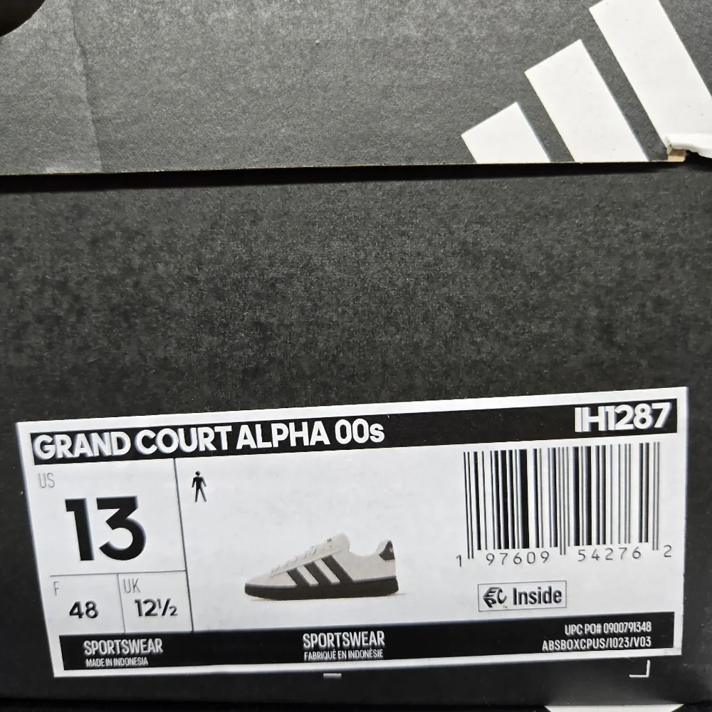 New adidas Grand Court Alpha 'Grey Black' IH1287 Men's Shoes Size 13 - Picture 8 of 8